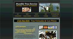 Desktop Screenshot of humbletreeservice.com