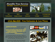 Tablet Screenshot of humbletreeservice.com